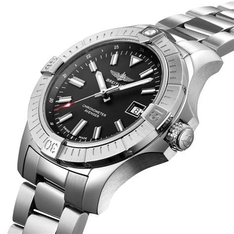 breitling avenger ii 43 automatic black dial|avenger automatic 43 stainless steel.